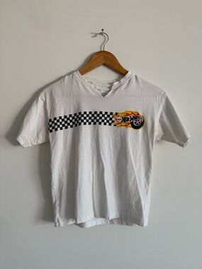 Zara Hot Wheels White Baby Tee